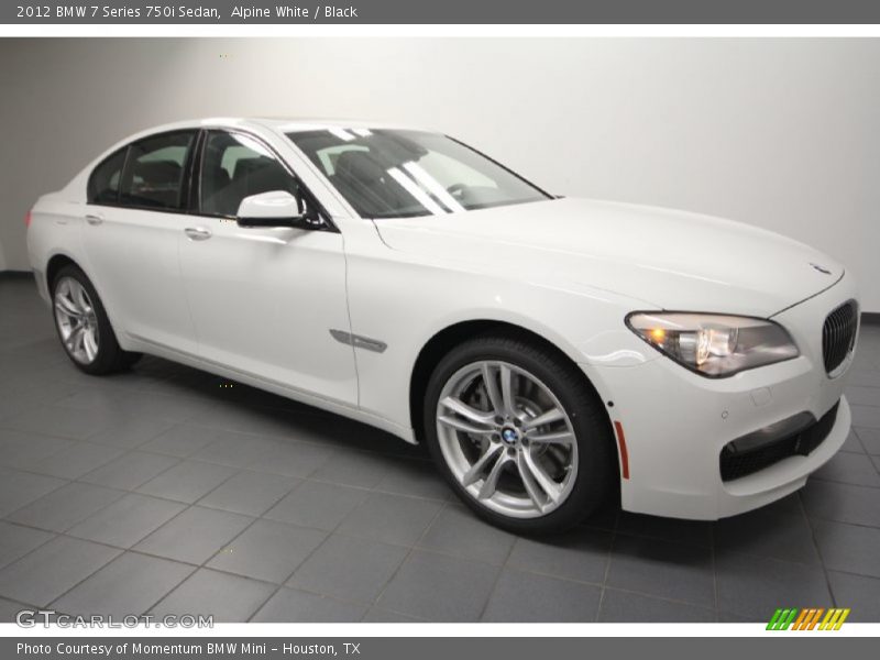 Alpine White / Black 2012 BMW 7 Series 750i Sedan