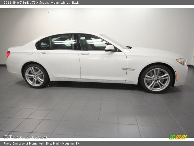 Alpine White / Black 2012 BMW 7 Series 750i Sedan