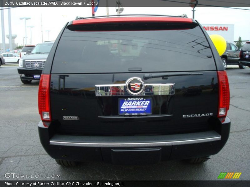 Black Raven / Ebony 2008 Cadillac Escalade AWD