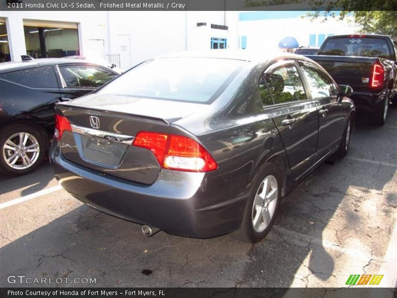 Polished Metal Metallic / Gray 2011 Honda Civic LX-S Sedan