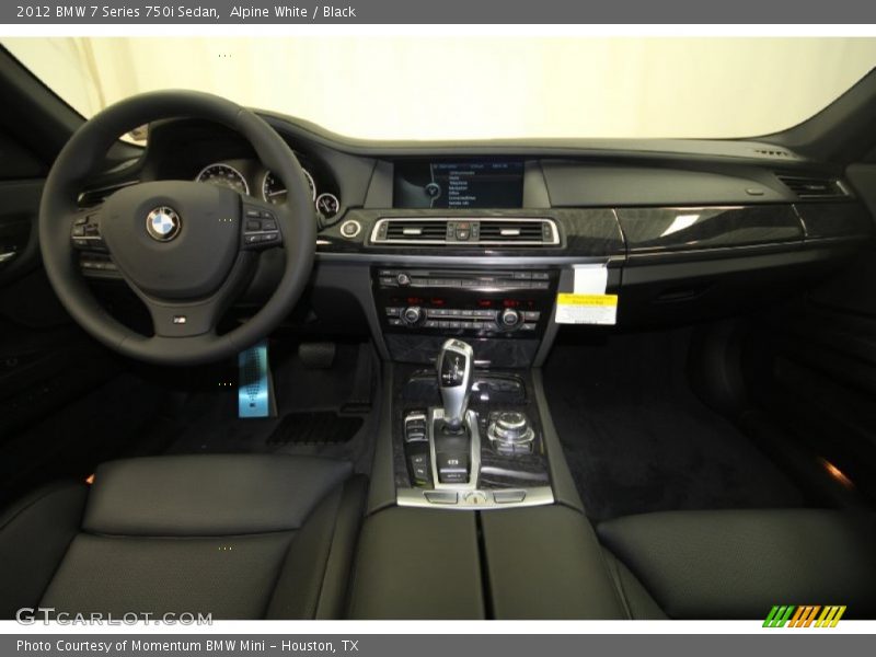 Alpine White / Black 2012 BMW 7 Series 750i Sedan