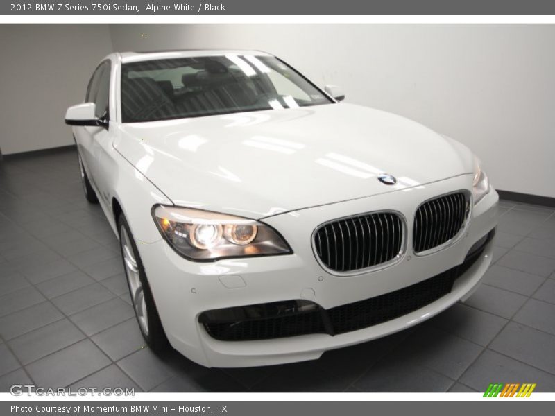 Alpine White / Black 2012 BMW 7 Series 750i Sedan