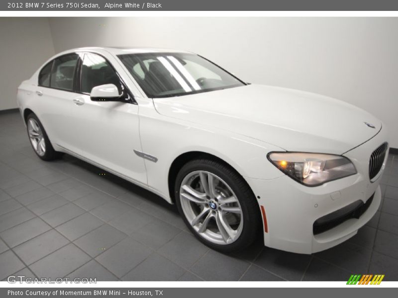 Alpine White / Black 2012 BMW 7 Series 750i Sedan