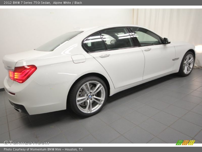 Alpine White / Black 2012 BMW 7 Series 750i Sedan