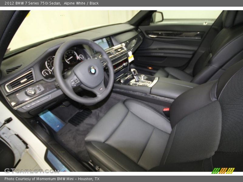 Alpine White / Black 2012 BMW 7 Series 750i Sedan