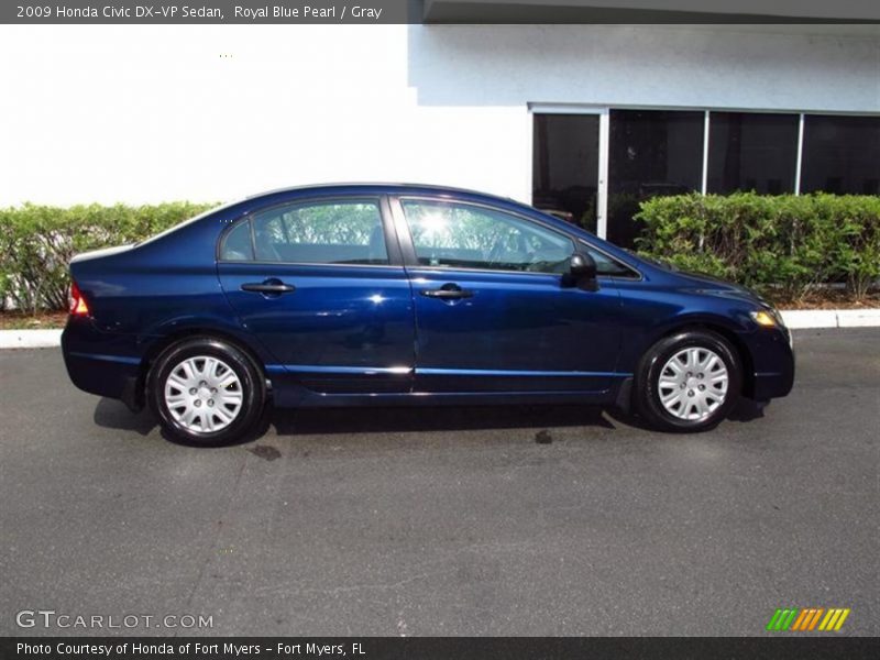Royal Blue Pearl / Gray 2009 Honda Civic DX-VP Sedan