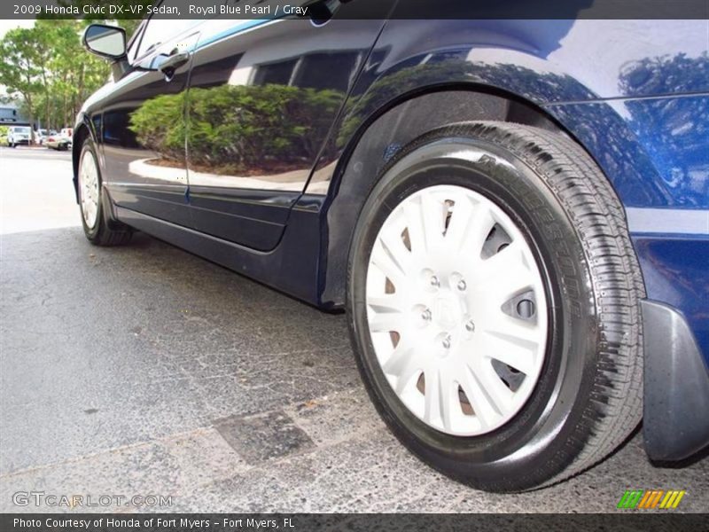 Royal Blue Pearl / Gray 2009 Honda Civic DX-VP Sedan