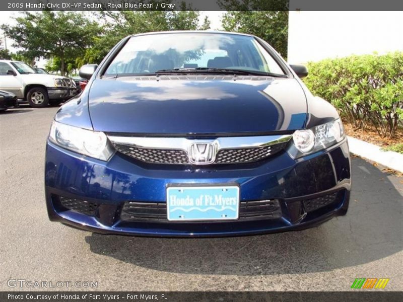 Royal Blue Pearl / Gray 2009 Honda Civic DX-VP Sedan