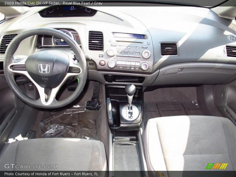 Royal Blue Pearl / Gray 2009 Honda Civic DX-VP Sedan