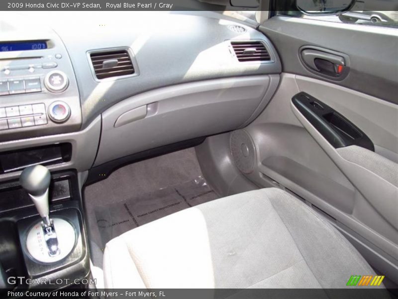 Royal Blue Pearl / Gray 2009 Honda Civic DX-VP Sedan