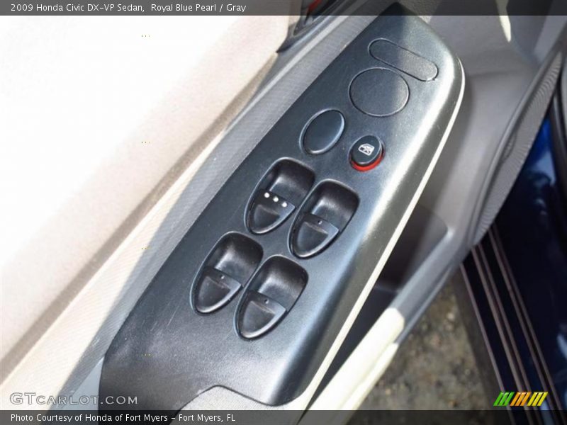 Royal Blue Pearl / Gray 2009 Honda Civic DX-VP Sedan