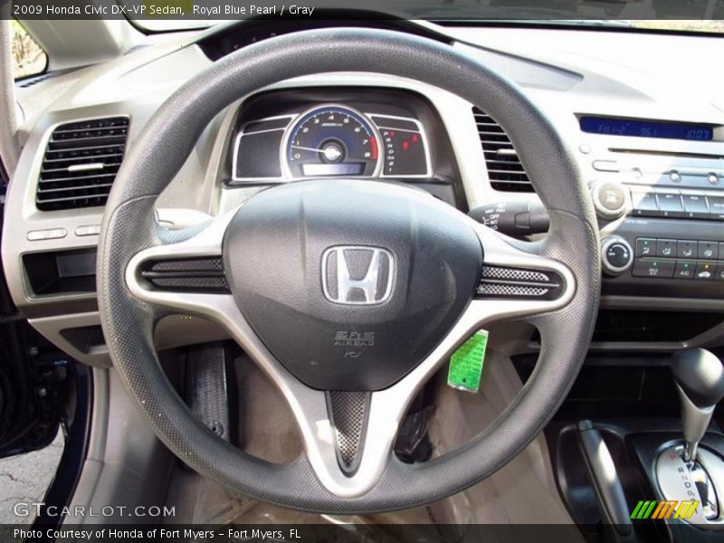 Royal Blue Pearl / Gray 2009 Honda Civic DX-VP Sedan