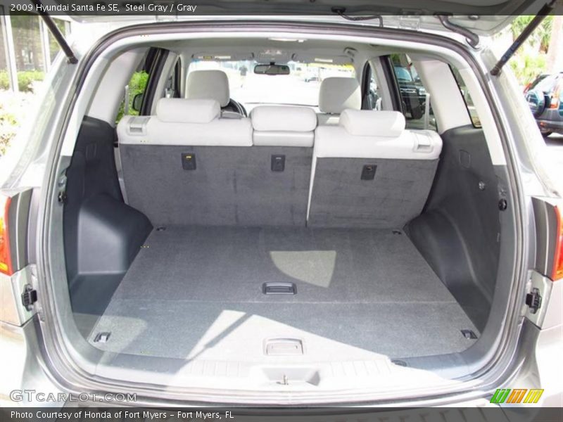 Steel Gray / Gray 2009 Hyundai Santa Fe SE