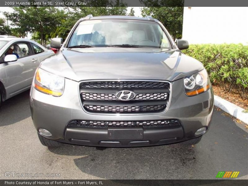 Steel Gray / Gray 2009 Hyundai Santa Fe SE