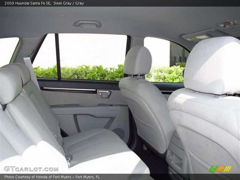 Steel Gray / Gray 2009 Hyundai Santa Fe SE