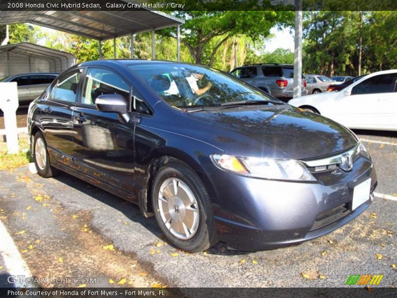 Galaxy Gray Metallic / Gray 2008 Honda Civic Hybrid Sedan