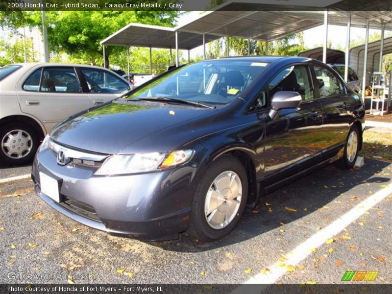 Galaxy Gray Metallic / Gray 2008 Honda Civic Hybrid Sedan