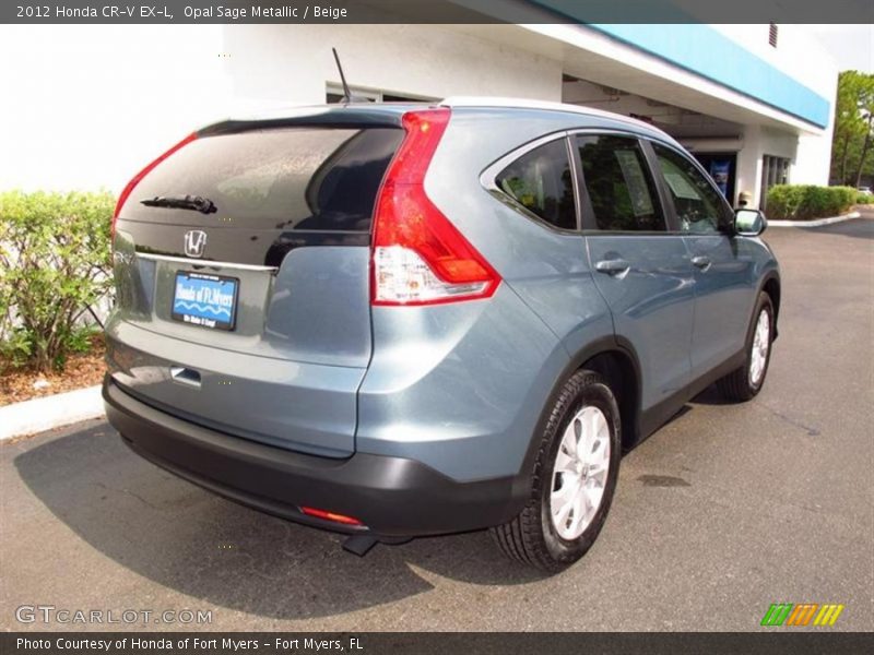 Opal Sage Metallic / Beige 2012 Honda CR-V EX-L