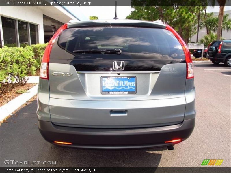 Opal Sage Metallic / Beige 2012 Honda CR-V EX-L