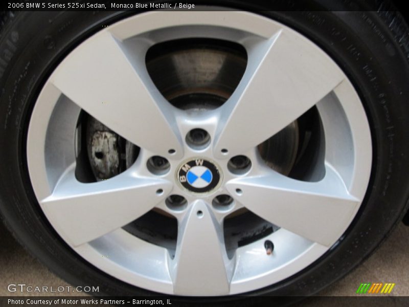 Monaco Blue Metallic / Beige 2006 BMW 5 Series 525xi Sedan