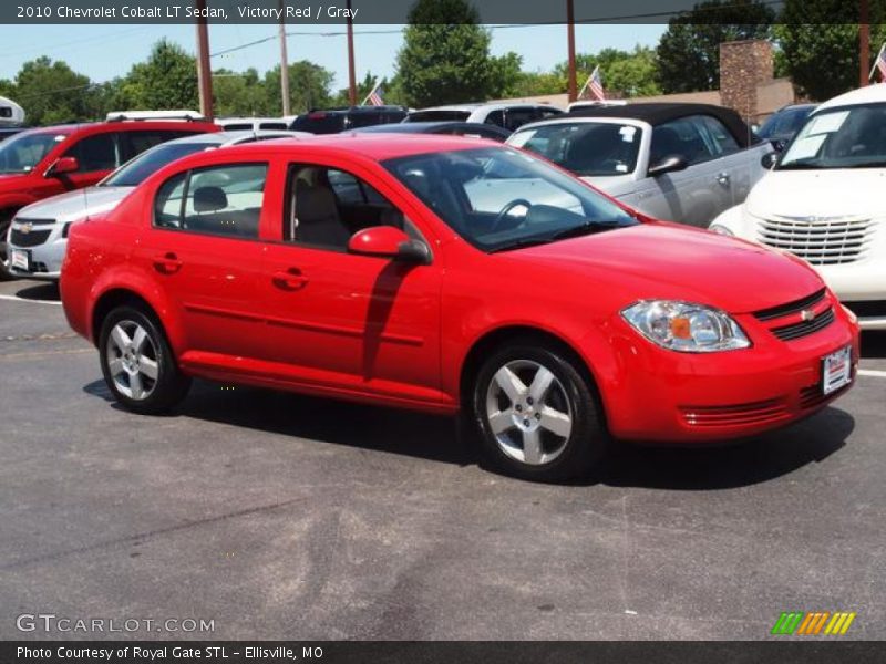 Victory Red / Gray 2010 Chevrolet Cobalt LT Sedan