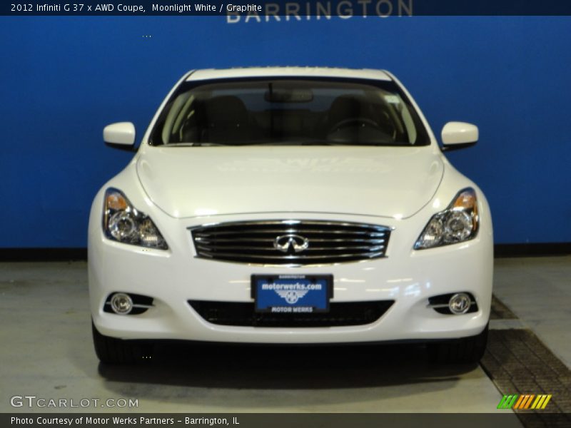 Moonlight White / Graphite 2012 Infiniti G 37 x AWD Coupe