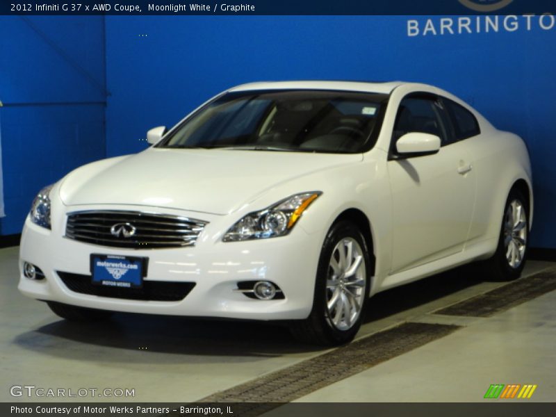 Moonlight White / Graphite 2012 Infiniti G 37 x AWD Coupe