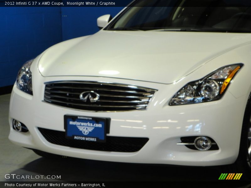 Moonlight White / Graphite 2012 Infiniti G 37 x AWD Coupe