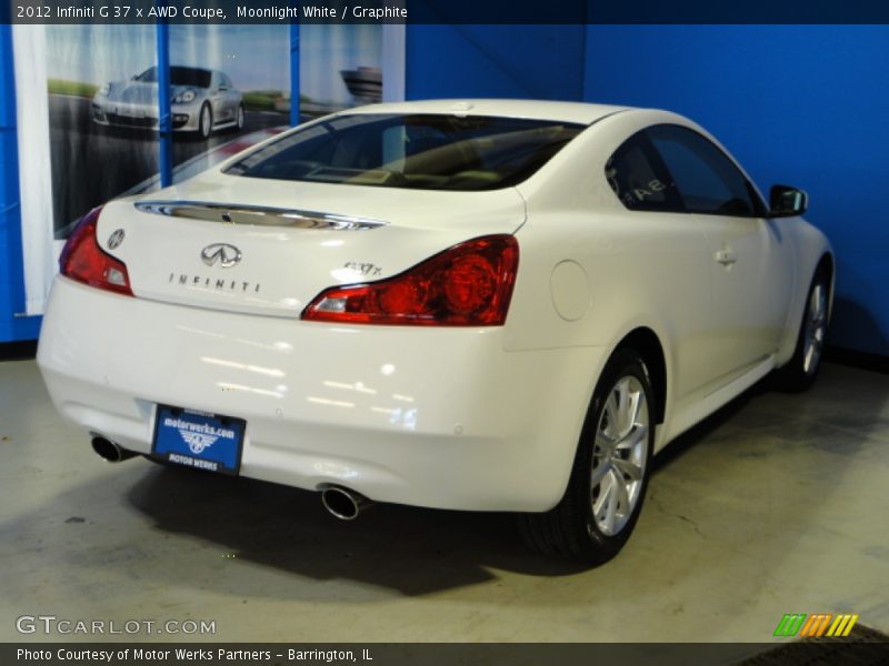 Moonlight White / Graphite 2012 Infiniti G 37 x AWD Coupe