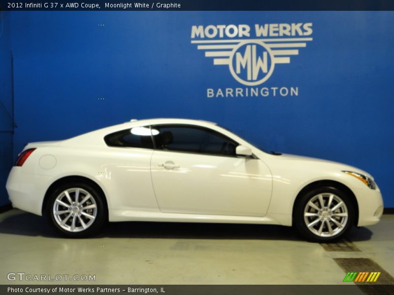Moonlight White / Graphite 2012 Infiniti G 37 x AWD Coupe
