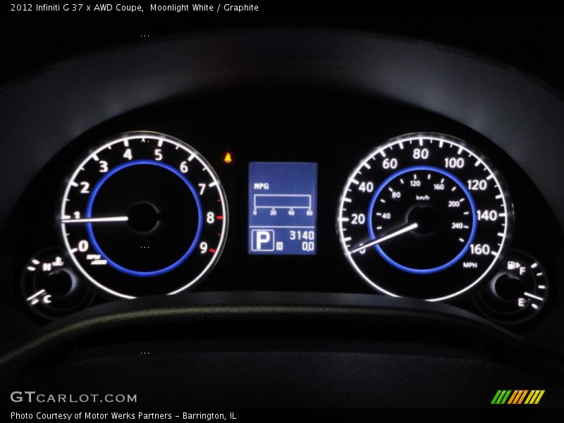  2012 G 37 x AWD Coupe 37 x AWD Coupe Gauges
