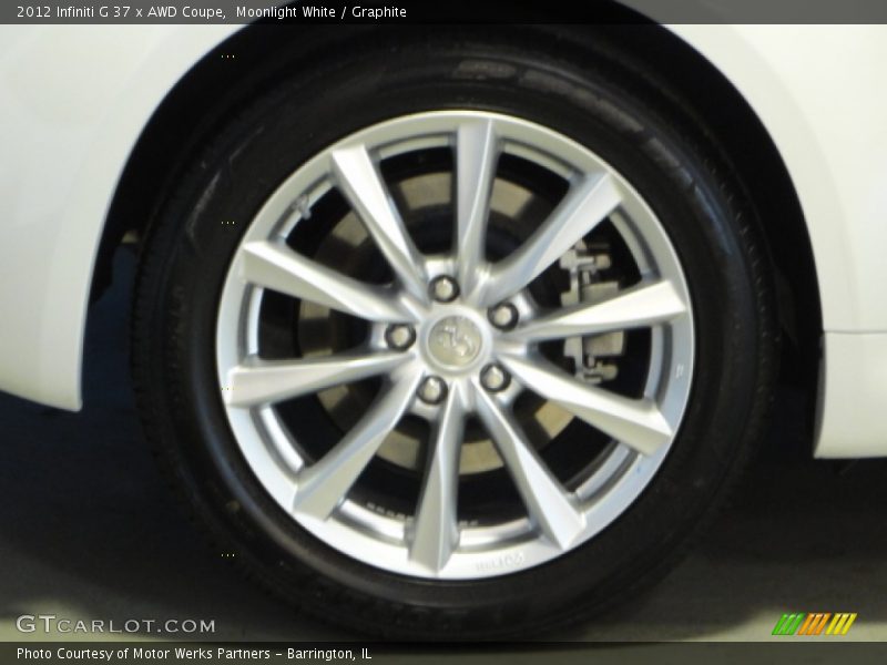 Moonlight White / Graphite 2012 Infiniti G 37 x AWD Coupe