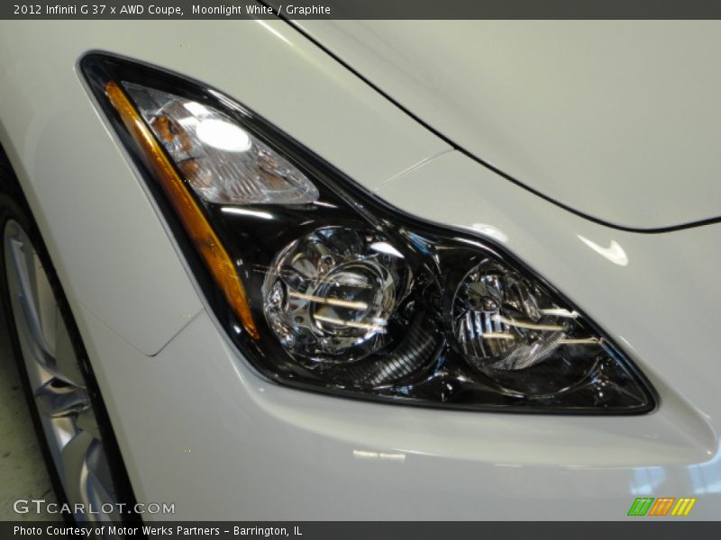 Moonlight White / Graphite 2012 Infiniti G 37 x AWD Coupe