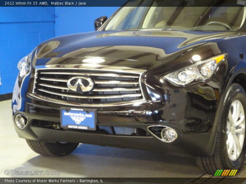 Malbec Black / Java 2012 Infiniti FX 35 AWD
