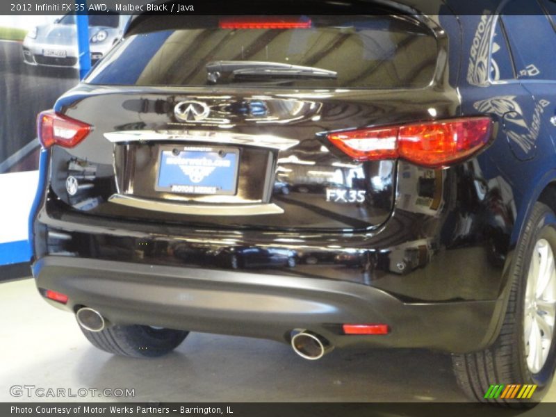 Malbec Black / Java 2012 Infiniti FX 35 AWD