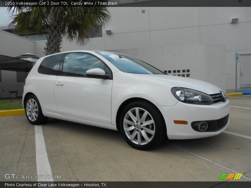 Candy White / Titan Black 2010 Volkswagen Golf 2 Door TDI