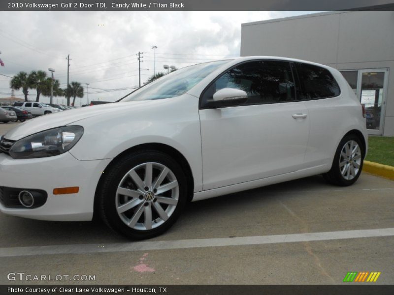Candy White / Titan Black 2010 Volkswagen Golf 2 Door TDI