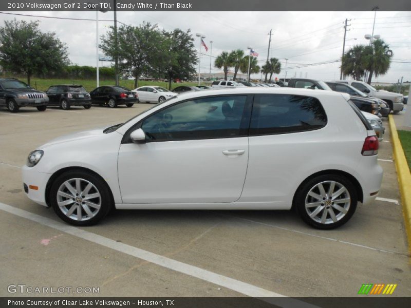 Candy White / Titan Black 2010 Volkswagen Golf 2 Door TDI