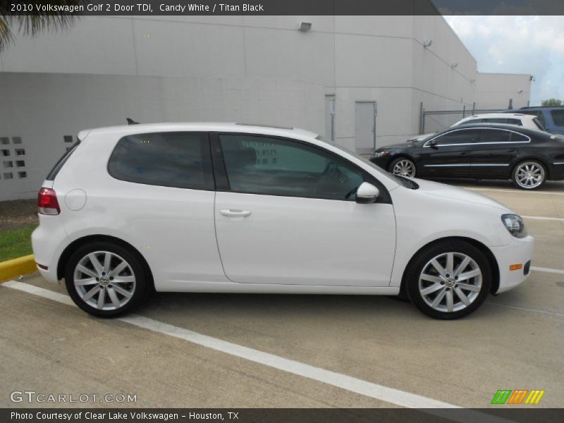 Candy White / Titan Black 2010 Volkswagen Golf 2 Door TDI