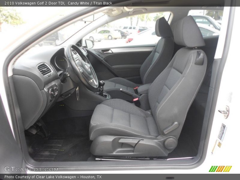 Candy White / Titan Black 2010 Volkswagen Golf 2 Door TDI