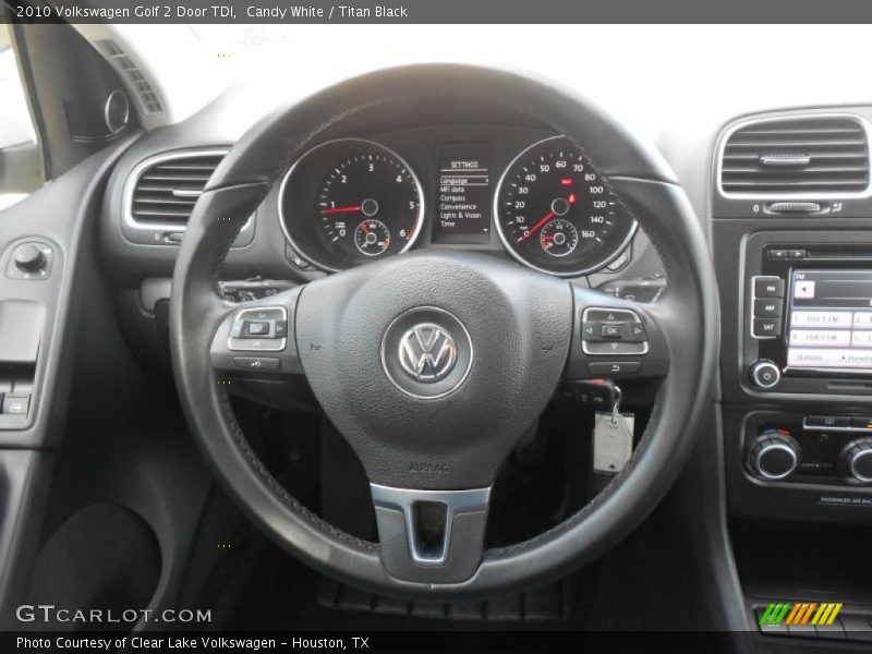 Candy White / Titan Black 2010 Volkswagen Golf 2 Door TDI
