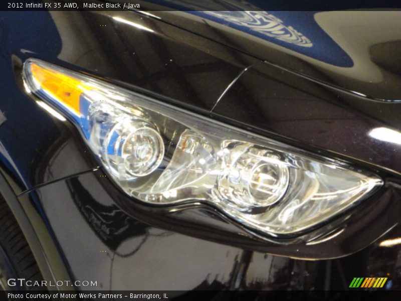 Malbec Black / Java 2012 Infiniti FX 35 AWD