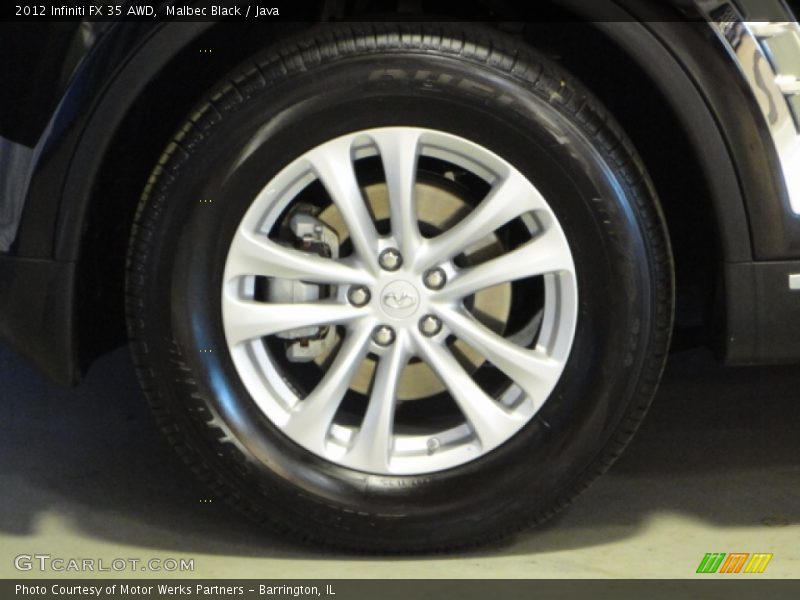 Malbec Black / Java 2012 Infiniti FX 35 AWD
