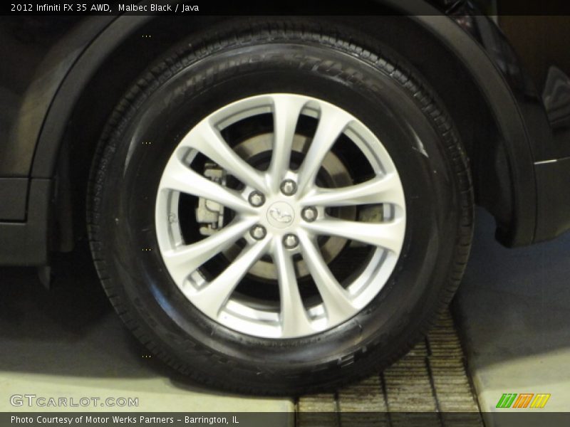 Malbec Black / Java 2012 Infiniti FX 35 AWD
