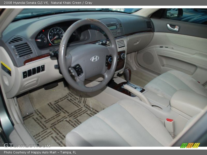 Natural Khaki Green / Gray 2008 Hyundai Sonata GLS V6