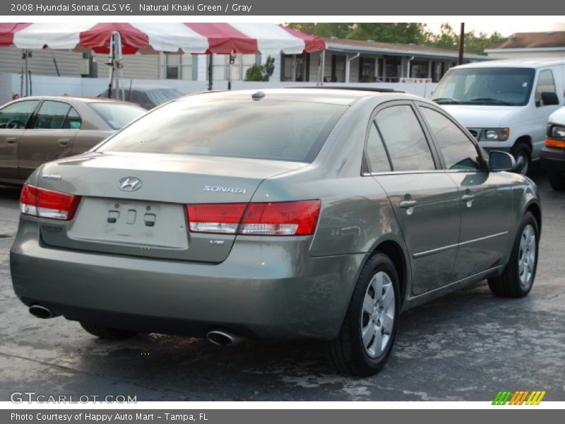 Natural Khaki Green / Gray 2008 Hyundai Sonata GLS V6