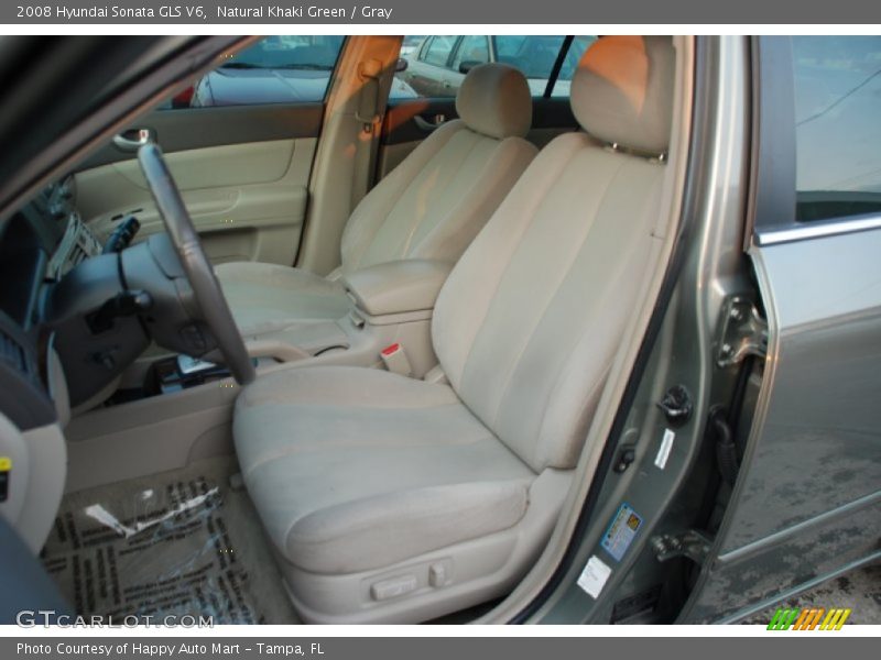 Natural Khaki Green / Gray 2008 Hyundai Sonata GLS V6