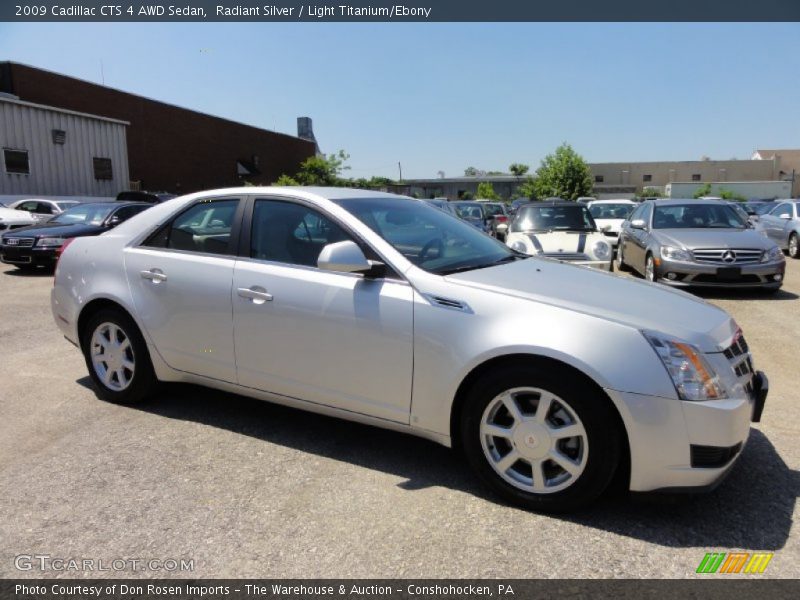 Radiant Silver / Light Titanium/Ebony 2009 Cadillac CTS 4 AWD Sedan