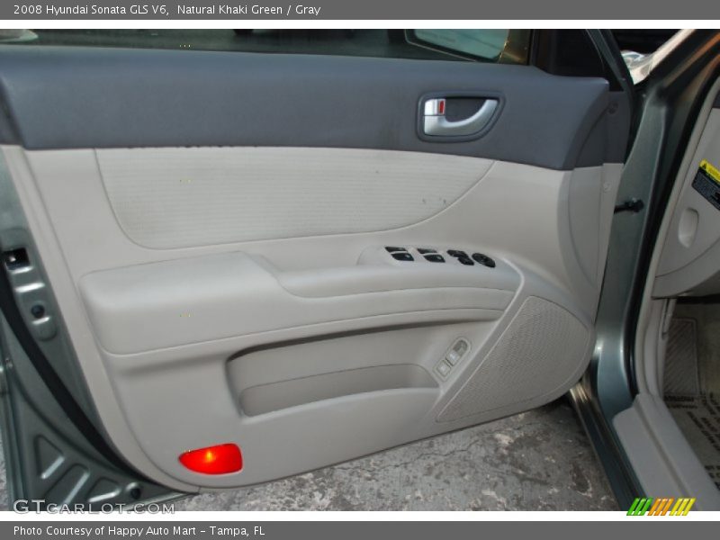 Natural Khaki Green / Gray 2008 Hyundai Sonata GLS V6