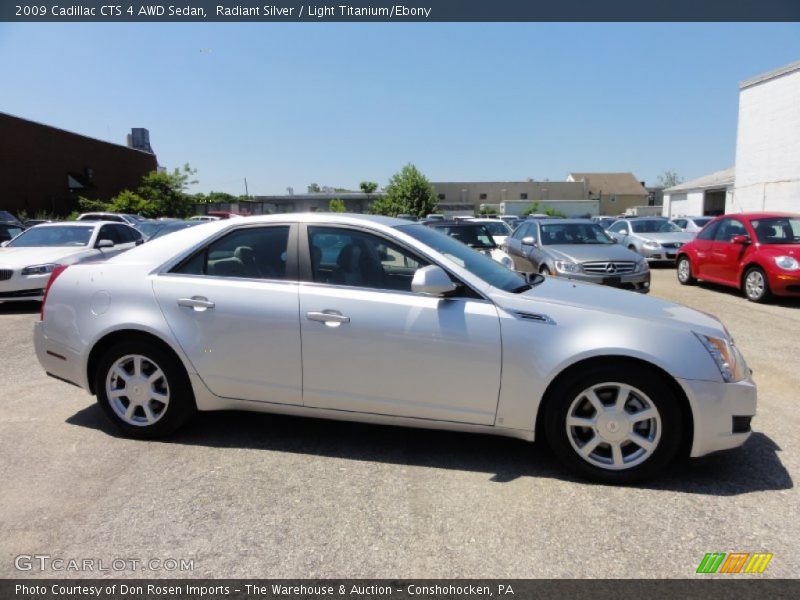 Radiant Silver / Light Titanium/Ebony 2009 Cadillac CTS 4 AWD Sedan
